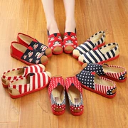 Mùa xuân và mùa hè mùa thu thoáng khí nữ giày làm việc giày của phụ nữ thấp để giúp phẳng giản dị cũ Bắc Kinh giày vải giày mềm của phụ nữ giày đơn