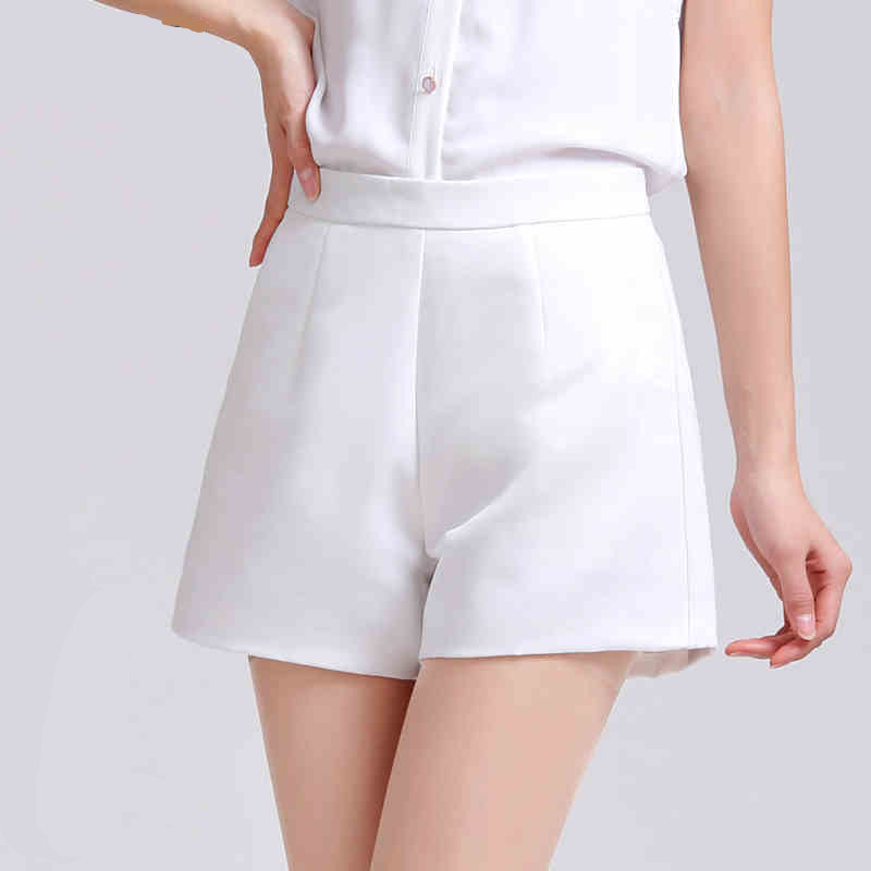 White2017 Spring and summer new pattern Korean version High waist A word shorts Plus Size Self cultivation Show thin Boots and trousers Broad legs shorts Hot pants