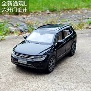 1:32 Mẫu xe hợp kim của Volkswagen Tiguan L off-road SUV mô phỏng ban đầu kim loại trang trí xe kéo trở lại đồ chơi xe - Chế độ tĩnh