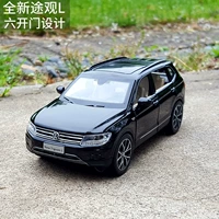 1:32 Mẫu xe hợp kim của Volkswagen Tiguan L off-road SUV mô phỏng ban đầu kim loại trang trí xe kéo trở lại đồ chơi xe - Chế độ tĩnh mô hình 3d