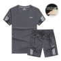 Lỏng cộng với phân bón XL thể thao phù hợp với nam khô nhanh mỏng ngắn tay cầu lông mùa hè tập thể dục chạy quần áo thoáng khí áo thể thao