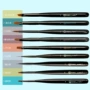 GELHR Nail Pen Brush Set Japan Nail Ba Lan Keo Pen Tool Round Head Pen Universal Pen With Pen Cover - Công cụ Nail máy dũa móng tay cho bé