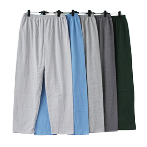 Mùa hè mỏng nam cotton pajama quần lỏng thoải mái kích thước lớn của nam giới nhà quần quần ngố nam