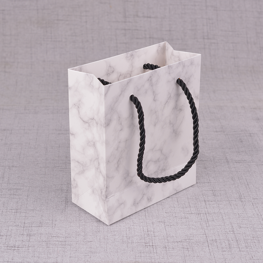 Carrying Bag 13X6x15.5cm (Three Strand Rope)Marbling Jewelry box ornaments packing box Bracelet Ring Wrist watch Ear Studs Necklace trumpet Gift box Heaven and earth cover