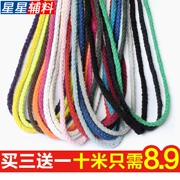 8 sợi tám sợi dây cotton màu Tự làm quần dệt bằng tay với dây bông bó vòng tay tự chế 10 m - Vòng đeo tay Clasp