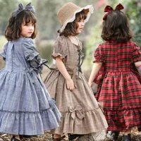 Японское платье с бантиком подходит для фотосессий, семейный стиль, три цвета, стиль Лолита