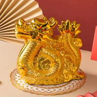2024 Golden Dragon Fulong Ежегодный депозитный танк набор аквариумов для украшения богатства гостиная винные шкафы.