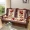 . Sofa gỗ đệm dày xốp mùa đông đệm sang trọng tựa lưng chống trượt băng ghế đệm gỗ đỏ cát