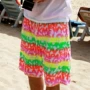 Mùa hè bên bờ biển kỳ nghỉ bãi biển quần nam lỏng nhanh chóng làm khô năm điểm quần short hoa quần lớn quần short giản dị đặc biệt giải phóng mặt bằng 	quần đi biển vàng	
