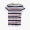 Ins siêu lửa top màu xanh và trắng sọc vòng cổ băng lụa áo len nữ ngắn tay mùa hè hoang dã 2018 new T-Shirt
