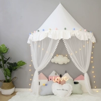 Палатка, хлопковая скандинавская москитная сетка для кровати в помещении для принцессы, игровой домик