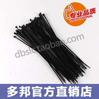 Черные пластиковые нейлоновые кабельные стяжки, 3×80мм, 2.5мм, фиксаторы в комплекте