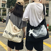 Мужская модная сумка через плечо, вместительный и большой шоппер, японская льняная сумка для отдыха, сумка на одно плечо