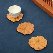 Trà coaster cách nhiệt pad cup chủ tre trà mat Kung Fu bộ trà trà phụ kiện trà khay coaster bộ nhóm sáng tạo - Trà sứ