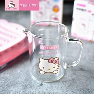 Hello kitty, оригинальная термостойкая стеклянная измерительная кружка