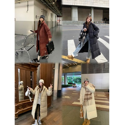 taobao agent Long down jacket, warm top, maxi length, increased thickness