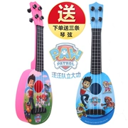Trẻ em giáo dục sớm đồ chơi phim hoạt hình guitar Wang Wang đội mô phỏng tuần tra chó xuất sắc có thể chơi ukulele - Đồ chơi nhạc cụ cho trẻ em