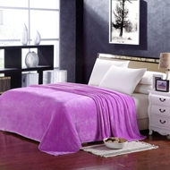 Đồng bằng san hô fleece flannel giản dị màu rắn nhung chăn chăn nhỏ điều hòa không khí chăn