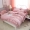 Phiên bản Hàn Quốc của chiếc giường bông bốn bộ công chúa phong cách dày rắn màu ren giường trải giường trượt giường - Bộ đồ giường bốn mảnh