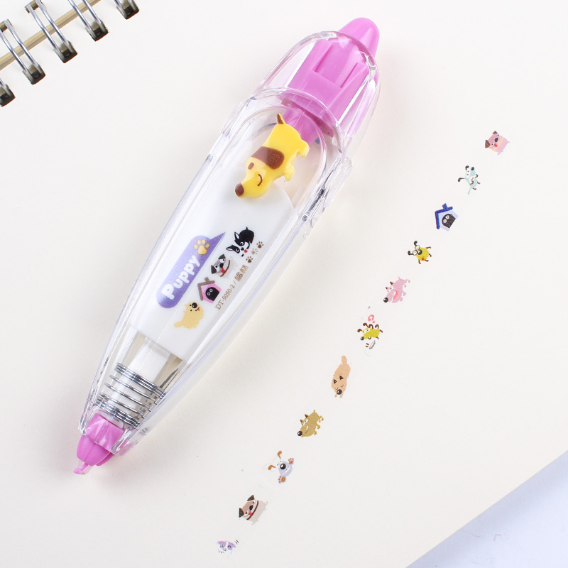 Purple Doglace Correction tape Stickers grow up album diy manual Stickers children Record book Hand book diary decorate