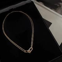 FBB ограничивает новый изысканный легкий роскошный твердый ветвь двойные кольца из вермикулита микромозаического ожерелья глиня