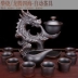 Hạt cối xay gió gốm kungfu đầy đủ bán tự động bộ trà lười sáng tạo nhà công ty tùy chỉnh chữ quà tặng - Trà sứ Trà sứ