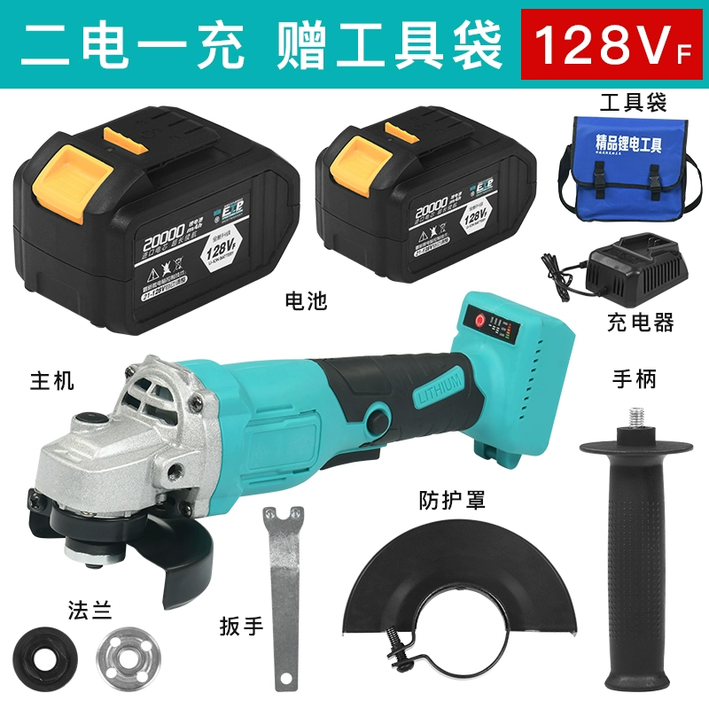 máy mài góc makita Lithium Corner mài pin lithium cao -công suất không chổi than sạc nhiều chức năng đánh bóng máy đánh bóng máy cắt cầm tay mini máy mài mini Máy mài