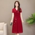 Mùa hè 2019 mới của phụ nữ thời trang dài thêu tay ngắn retro kiểu Trung Quốc áo mẹ che bụng - váy đầm váy đầm