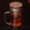 Cốc thủy tinh quảng cáo tùy chỉnh với trà rò rỉ văn phòng cách nhiệt đặc biệt hai lớp tay cầm in đầy hộp in cốc - Tách