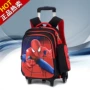 Học sinh Cặp Đi Học Cậu Bé Spiderman Trẻ Em Tow Box Có Thể Tháo Rời 1-3-5 Lớp 2 Ba Lô Ba Lô balo kéo cho bé lớp 1