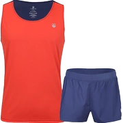 Bộ đồ thể thao chạy bộ ngoài trời dành cho nam giới Mùa hè khô nhanh Chạy bộ quần short chạy bộ Vest - Thể thao sau