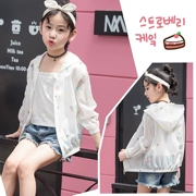 Cô gái ngoài trời quần áo chống nắng 2018 mùa hè mới trẻ em Hàn Quốc của nhẹ da thoáng khí quần áo cô gái mặt trời quần áo bảo hộ