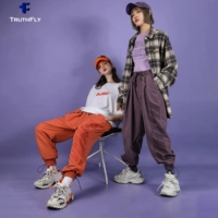 Весенние тонкие спортивные штаны в стиле хип-хоп, свободный крой, коллекция 2022