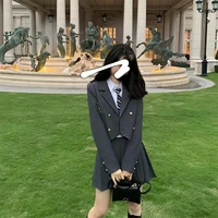 Пиджак классического кроя, юбка