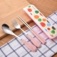 Розовый [Spoon Fork Poorpsticks]+коробка