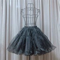 Черная юбка в складку, стиль Лолита, косплей, юбка-пачка