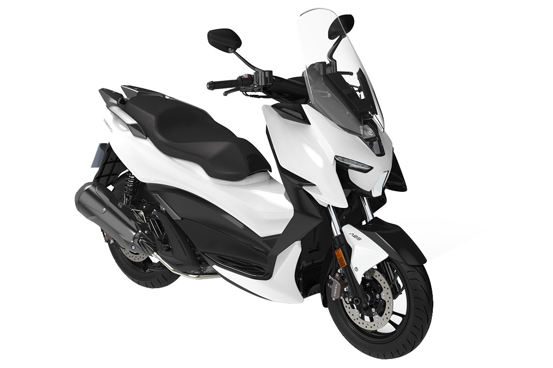 Zt310-m WhiteShengshi ZT310-M2021 new pattern pedal motorcycle EFI Tire pressure testing liquid crystal TFT water-cooling ABS intelligence