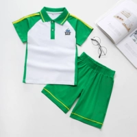 Phiên Ngung District Trường Trường Mùa Hè Mới Cotton Ngắn Tay Áo T-Shirt Set Nam Giới và Phụ Nữ Quần Short Mỏng Quần Phụ Huynh Tùy Chỉnh váy trẻ em đẹp