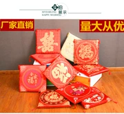 Trung Quốc lễ hội đệm lớn màu đỏ đệm ghế ăn đệm gỗ gụ sofa đệm satin đệm thiết lập đám cưới thờ phượng mat