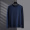 Long sleeved round neck navy blue
