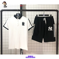 Hàn Quốc MLB gu mùa hè NY vài chiếc áo sơ mi POLO ngắn tay khô nhanh năm điểm quần short thể thao giản dị phù hợp với nam và nữ - Thể thao sau bộ adidas nam