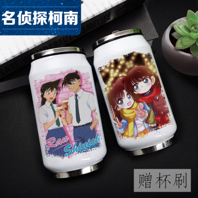 taobao agent Famous Detective Conan Gongjin New Yiyuan Ai Two Yuan Yira can anime stainless steel insulation cup