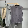 Mùa hè áo thun lỗ lửng mồ hôi nam phiên bản Hàn Quốc của xu hướng thời trang áo vest không tay giản dị áo sơ mi trẻ trung - Lót áo 3 lỗ