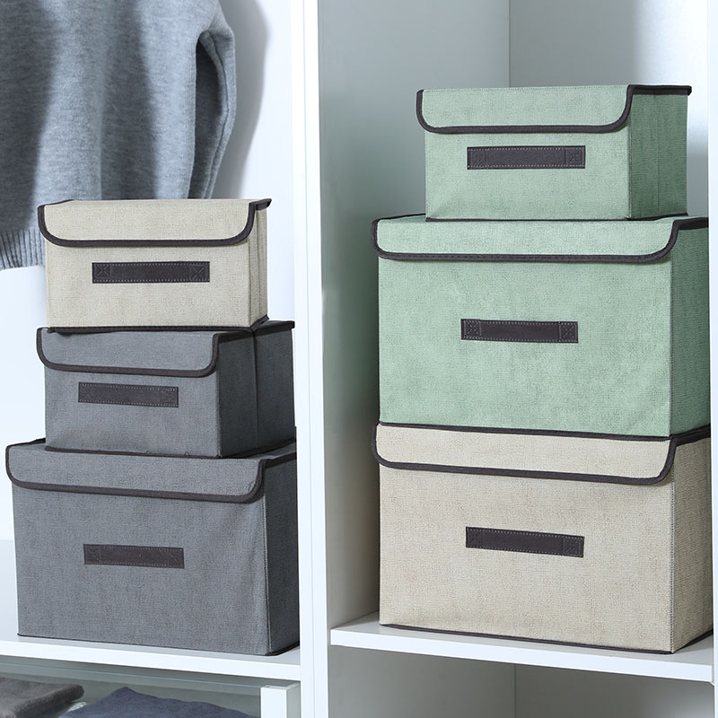 vải dệt gia dụng hộp lưu trữ hộp lưu trữ hộp lưu trữ gấp xong quần áo hộp lưu trữ bể tủ quần áo
