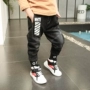 Bé trai mặc quần jean nhung mùa đông mới cho bé quần dày bé mùa thu và quần mùa đông Phiên bản Hàn Quốc 1-2357 tuổi quần mông thú cho bé