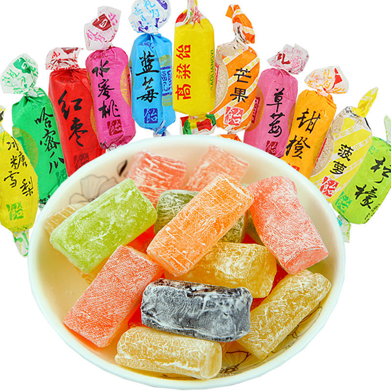 正宗山东特产高粱饴Q弹拉丝软糖喜糖多种水果味糖果零食整箱