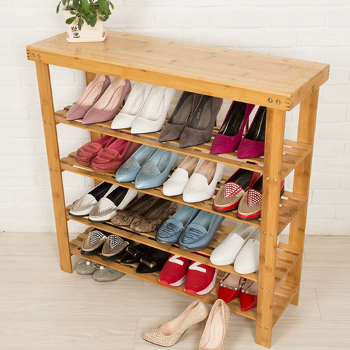Простая сплошная деревянная стойка для обуви