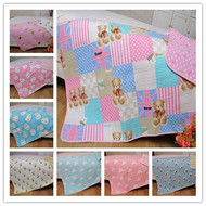 Trẻ em hàn quốc của phim hoạt hình twill cotton giường bé mẫu giáo giường đơn bìa tấm nệm quilting 70 * 140
