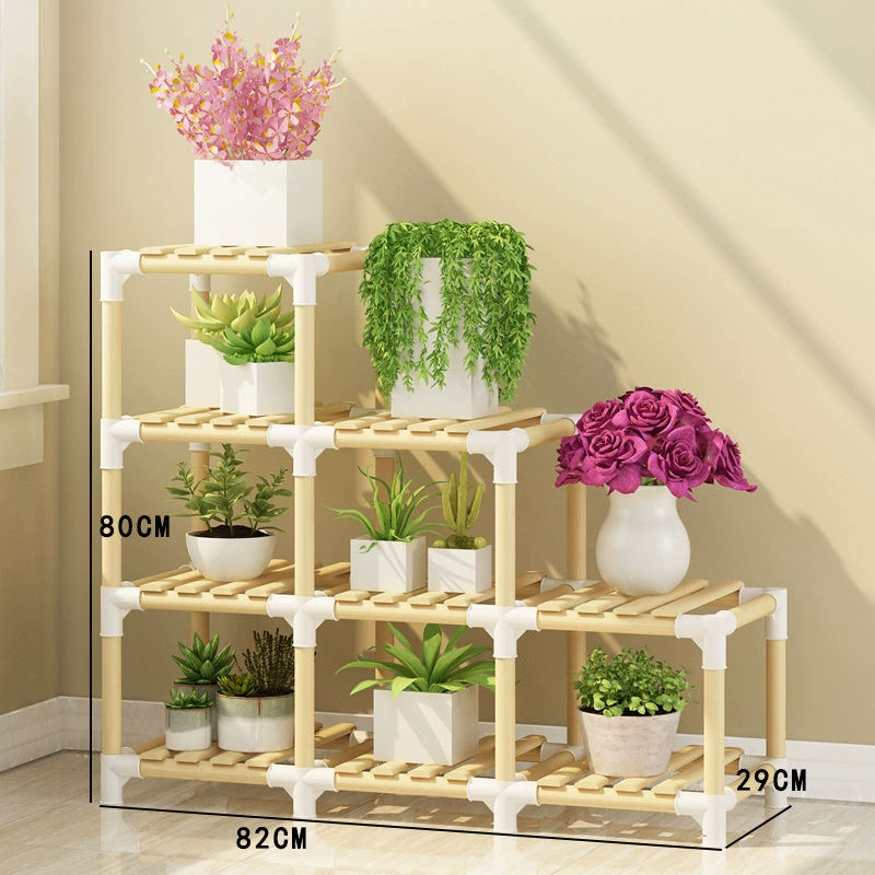 Giá treo hoa ban công có giá để đồ trong nhà phòng khách đơn giản mọng nước pothos giá hoa bằng gỗ nguyên khối nhiều tầng giá treo chậu hoa kệ treo cây ban công 