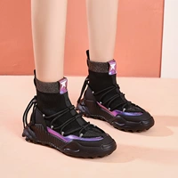 Носки, удобная обувь, универсальная весенняя спортивная обувь, высокая повседневная обувь на платформе, коллекция 2021, популярно в интернете, в корейском стиле